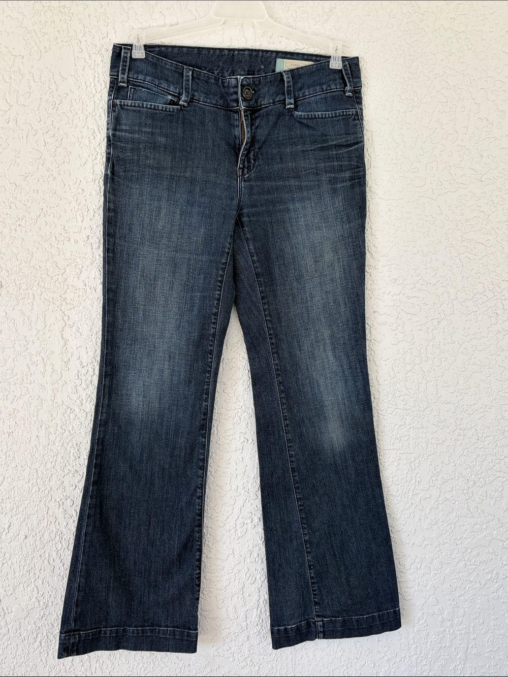 GAP Dark Wash Wide Leg Jeans curvy stretch size 8